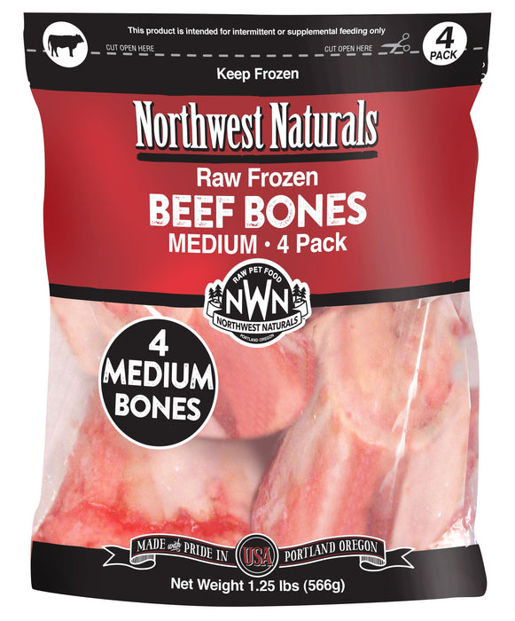 Northwest Naturals Raw Beef Bone 3-5" 4 Pack (Frozen)
