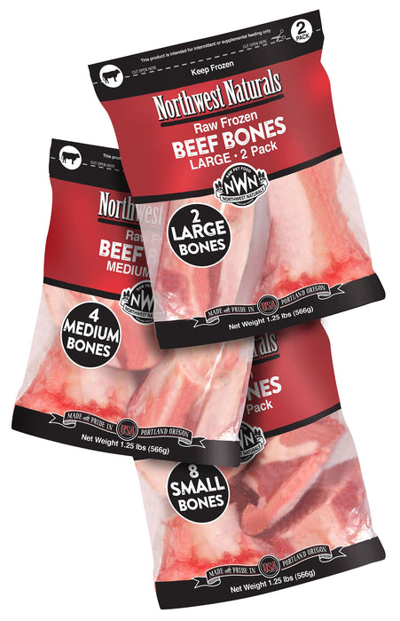 Northwest Naturals Raw Beef Bone 3-5" 4 Pack (Frozen)