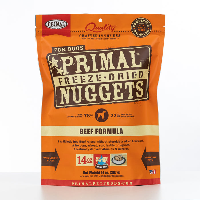 Primal Freeze-Dried Nuggets Beef Formula Dog Food