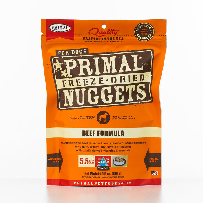 Primal Freeze-Dried Nuggets Beef Formula Dog Food