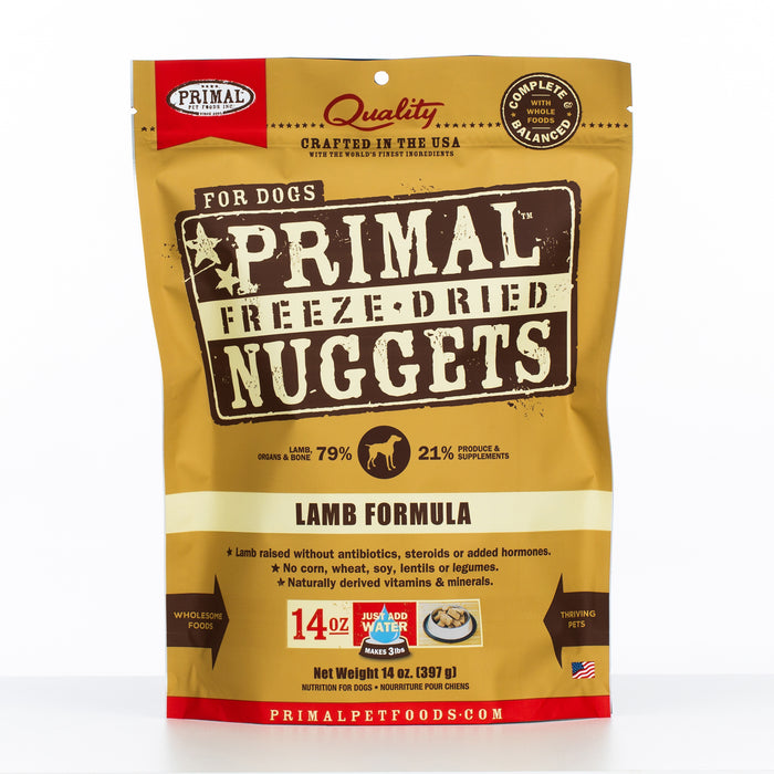 Primal Freeze-Dried Nuggets Lamb Formula Dog Food