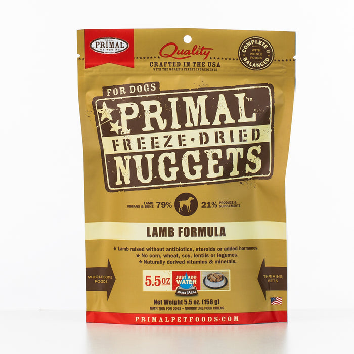 Primal Freeze-Dried Nuggets Lamb Formula Dog Food