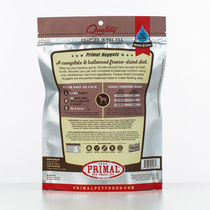 Primal Freeze-Dried Nuggets Pork Formula Dog Food