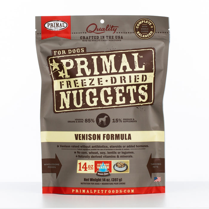 Primal Freeze-Dried Nuggets Venison Formula Dog Food