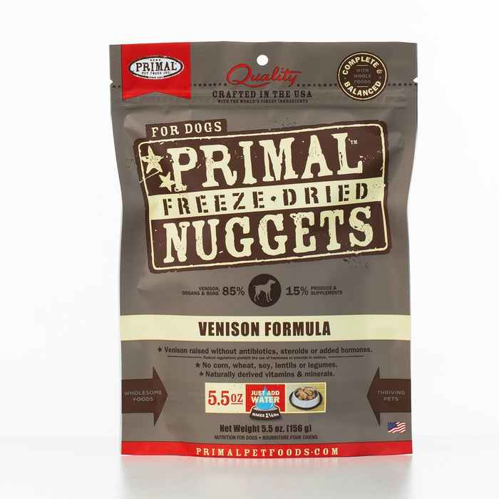 Primal Freeze-Dried Nuggets Venison Formula Dog Food