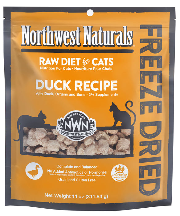 Northwest Naturals Freeze-Dried Duck Nibbles for Cats 11 oz.