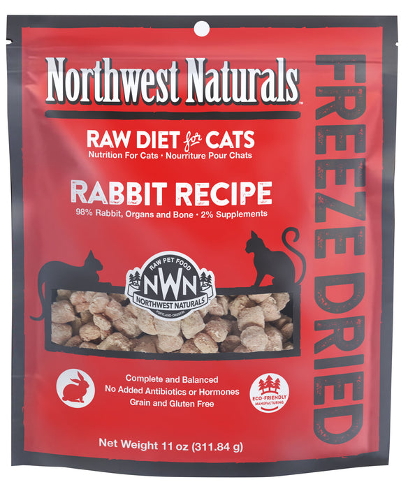 Northwest Naturals Freeze-Dried Rabbit Nibbles for Cats 11 oz.