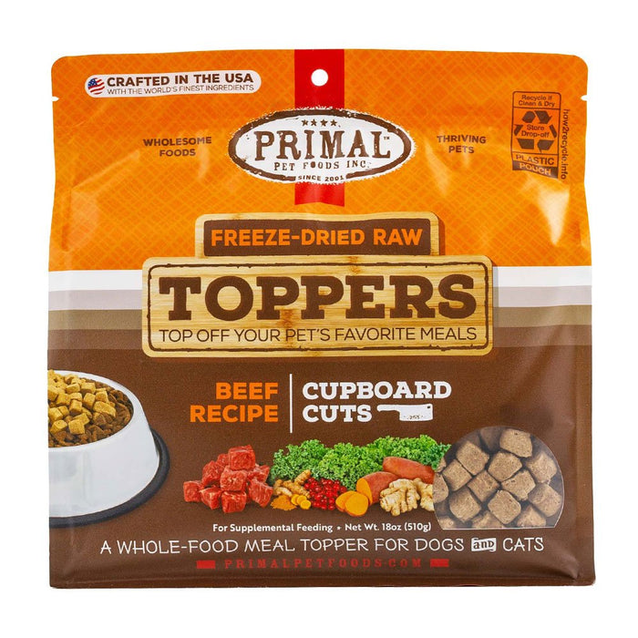 Primal Cupboard Cuts Beef Recipe Freeze-Dried Raw Toppers