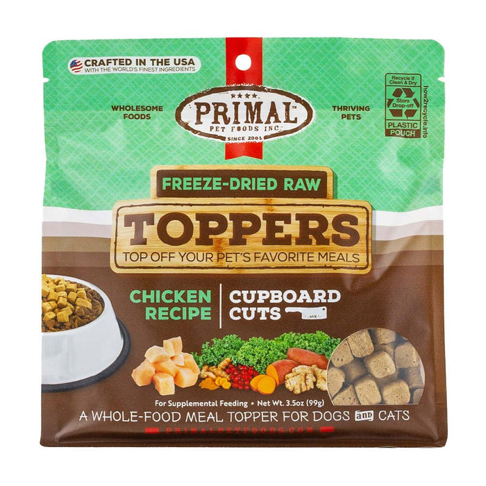 Primal Cupboard Cuts Chicken Recipe Freeze-Dried Raw Toppers