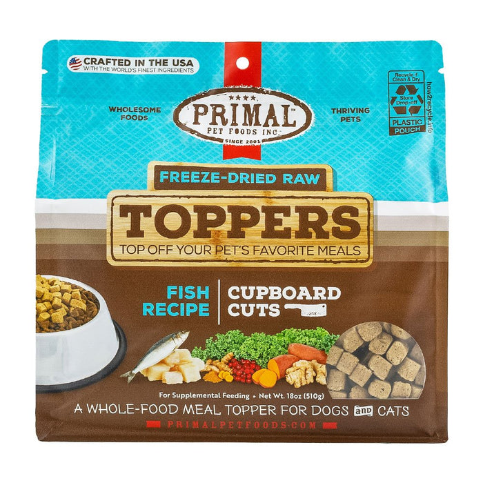 Primal Cupboard Cuts Fish Recipe Freeze-Dried Raw Toppers