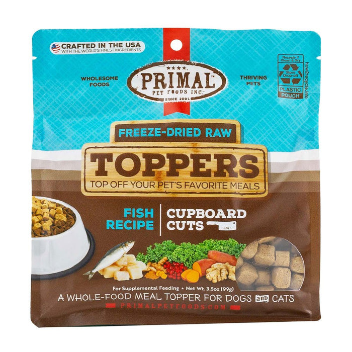Primal Cupboard Cuts Fish Recipe Freeze-Dried Raw Toppers