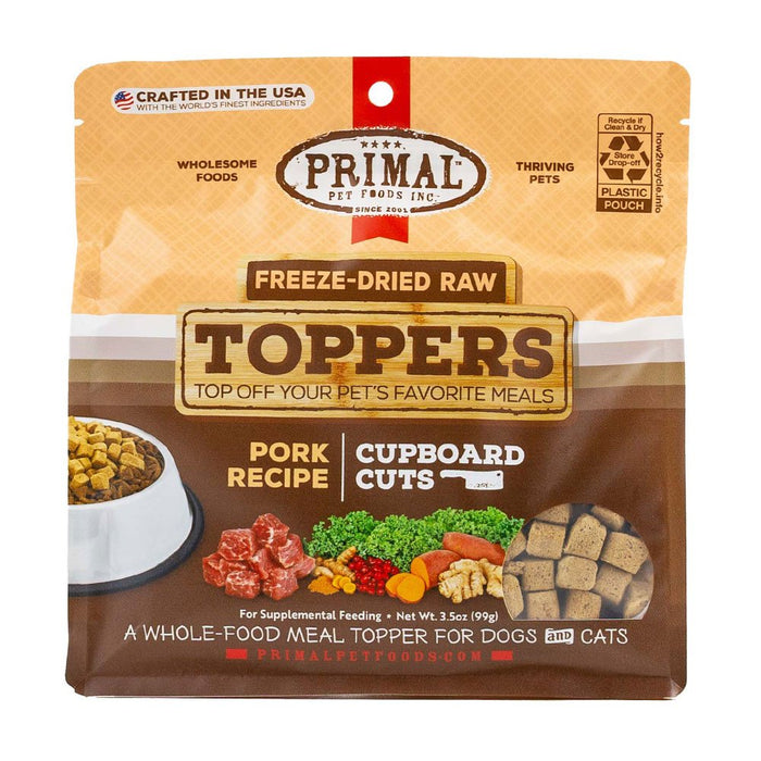 Primal Cupboard Cuts Pork Recipe Freeze-Dried Raw Toppers