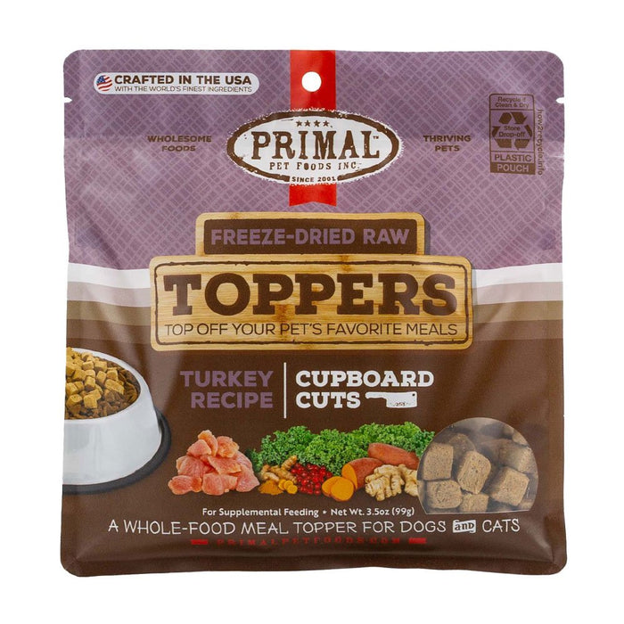 Primal Cupboard Cuts Turkey Recipe Freeze-Dried Raw Toppers
