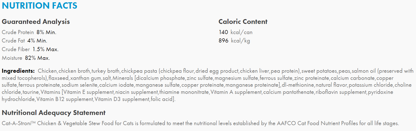 Fromm Cat-A-Stroni Chicken Stew 5.5 oz.