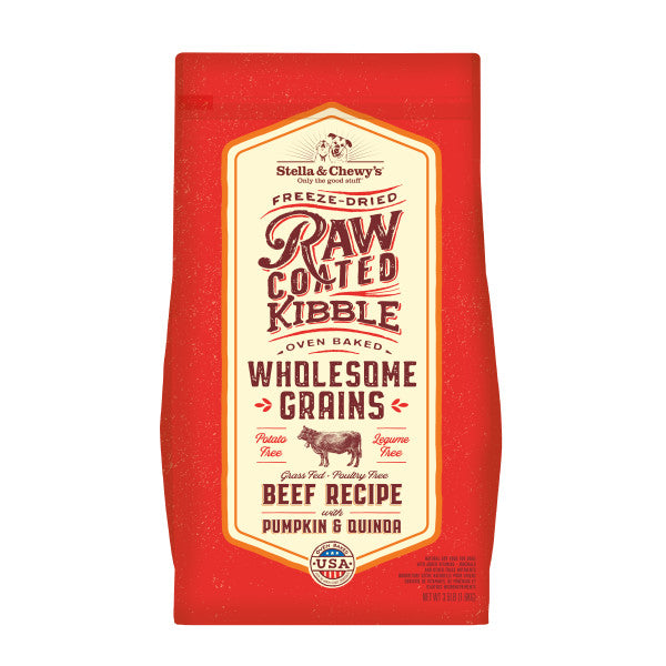Stella & Chewy's Raw Coated Beef & Wholesome Grains Recipe Dog Food