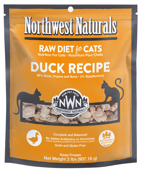 Northwest Naturals Cat Nibbles Duck 2 lb. (Frozen)