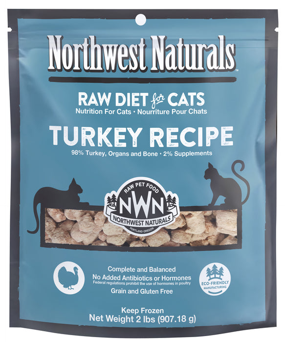 Northwest Naturals Cat Nibbles Turkey 2 lb. (Frozen)