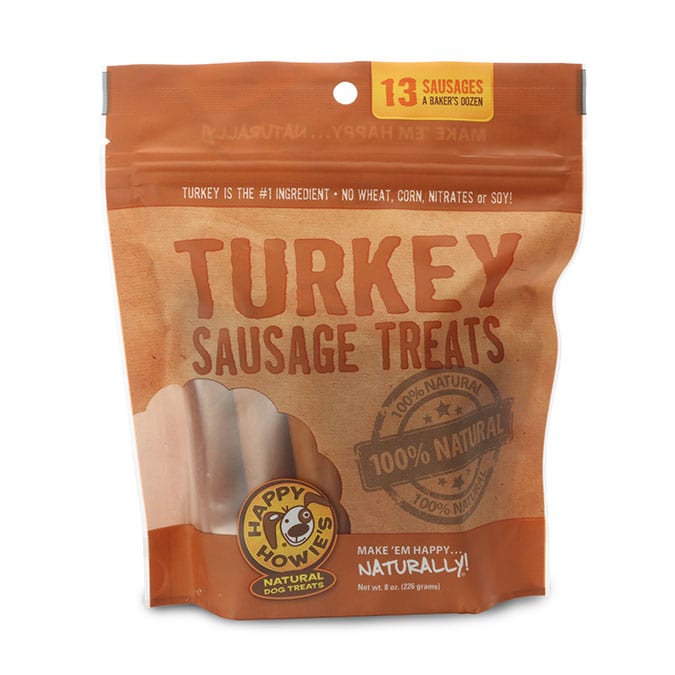 Happy Howie's Turkey Sausage Treats 4 in. Baker's Dozen