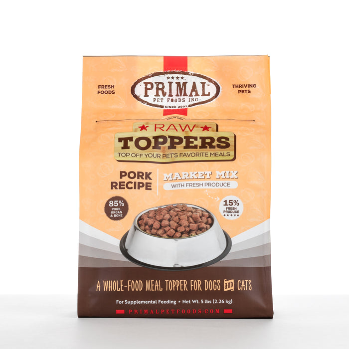 Primal Raw Toppers Market Mix Pork Recipe 5 lb. (Frozen)