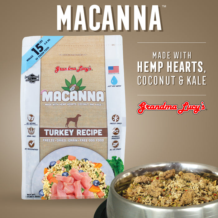 Grandma Lucy's Macanna Turkey 3 lb. Dog Food