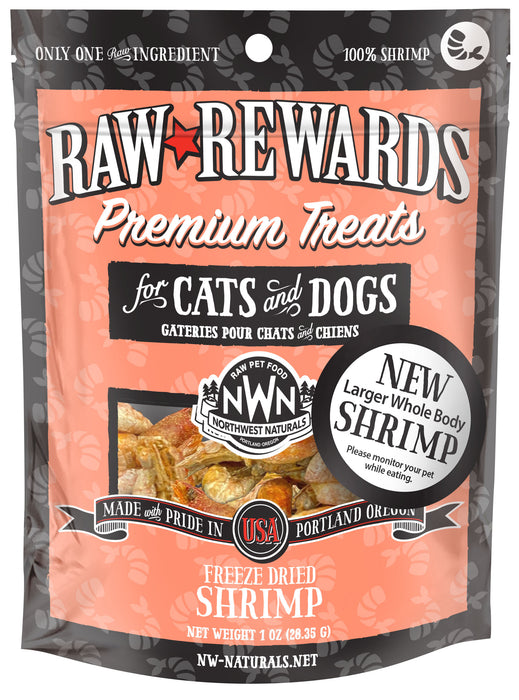 Northwest Naturals Raw Rewards Freeze-Dried Shrimp 1 oz.