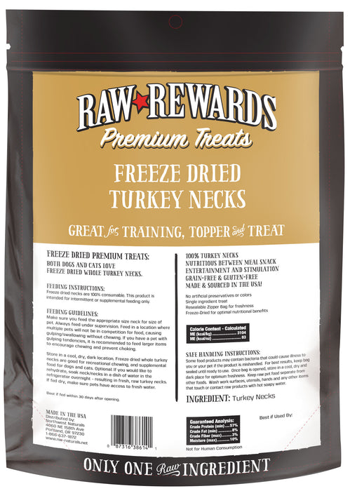 Northwest Naturals Freeze-Dried Turkey Necks 4 ct.