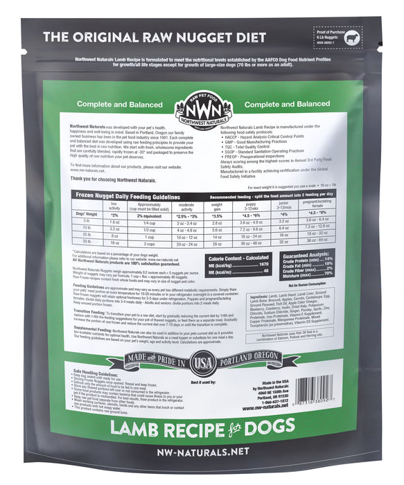 Northwest Naturals Raw Lamb Nuggets (Frozen)