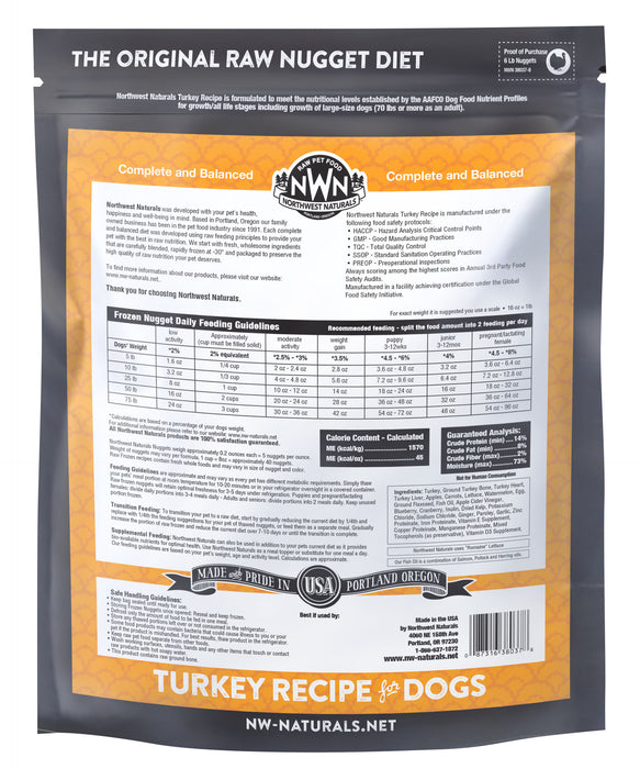 Northwest Naturals Raw Turkey Nuggets (Frozen)