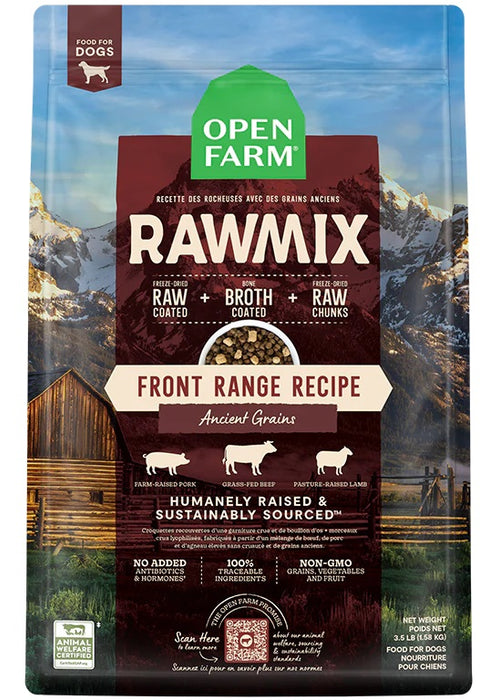 Open Farm RawMix Front Range Recipe Ancient Grains Dog Food