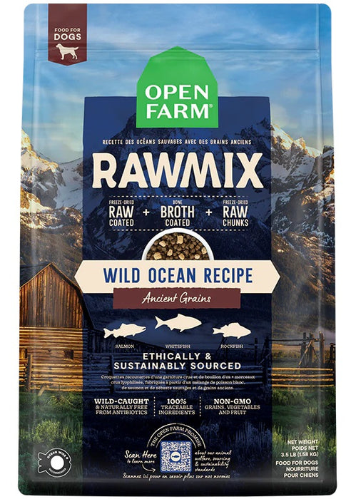 Open Farm RawMix Wild Ocean Recipe Ancient Grains Dog Food