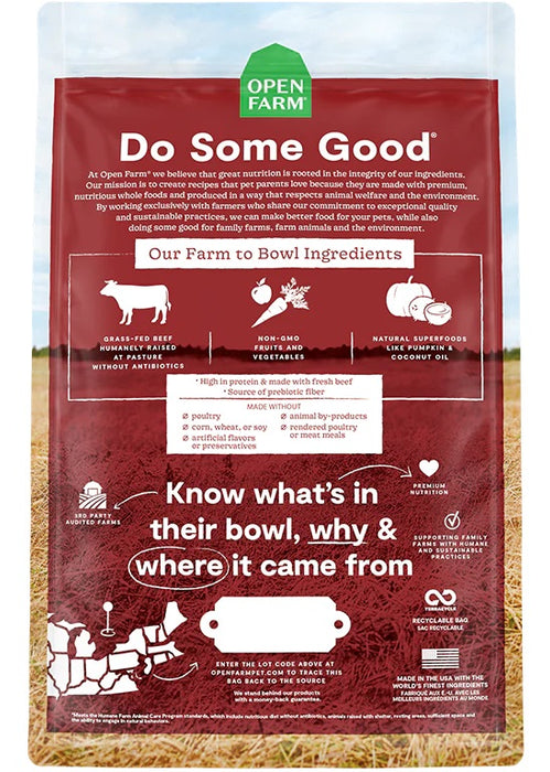 Open Farm Grass-Fed Beef Grain-Free Dog Food