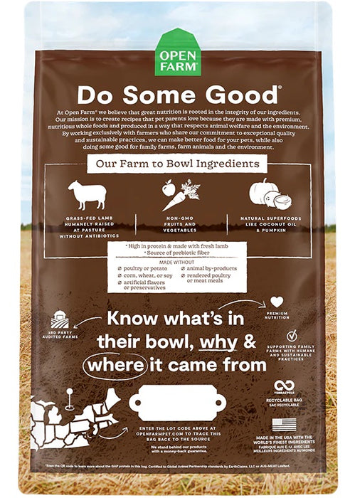 Open Farm Pasture-Raised Lamb Grain-Free Dog Food