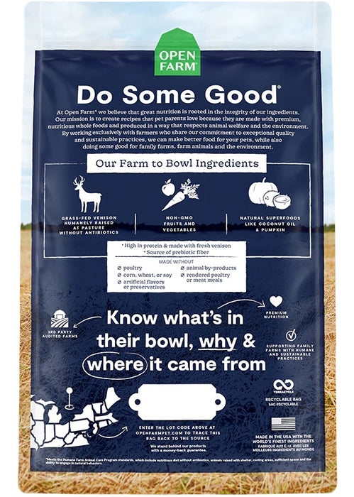 Open Farm Venison Recipe Grain-Free Dog Food