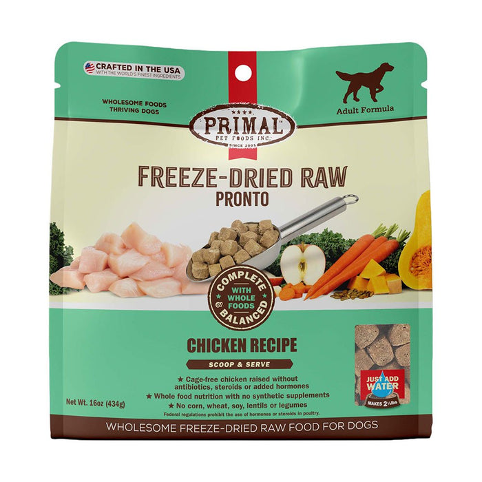 Primal Freeze-Dried Pronto Chicken Formula Dog Food
