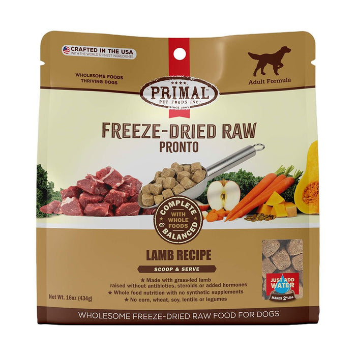 Primal Freeze-Dried Pronto Lamb Formula Dog Food