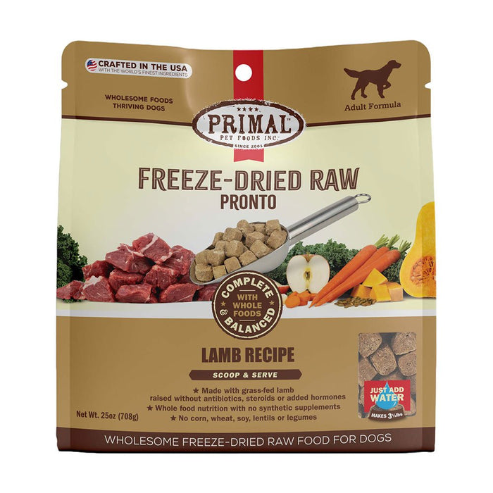 Primal Freeze-Dried Pronto Lamb Formula Dog Food