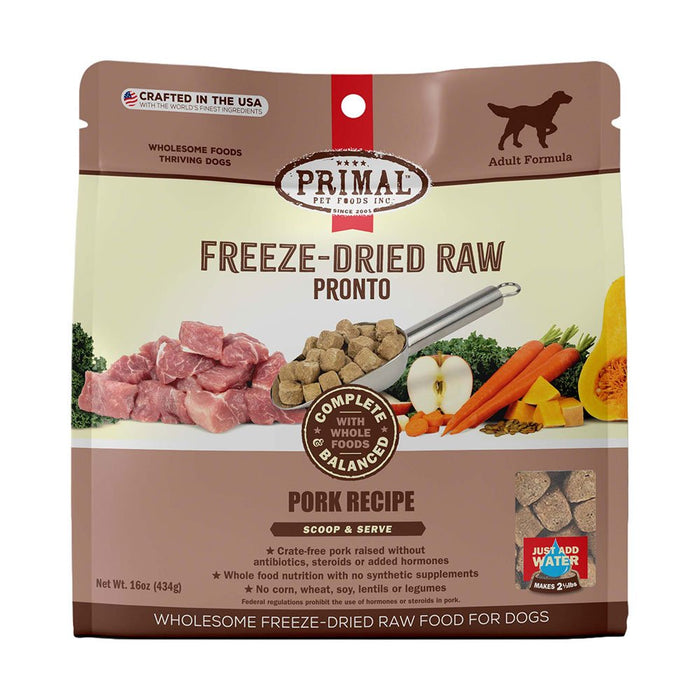 Primal Freeze-Dried Pronto Pork Formula Dog Food