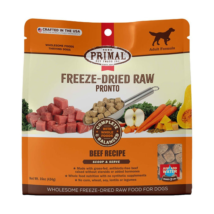 Primal Freeze-Dried Pronto Beef Formula Dog Food