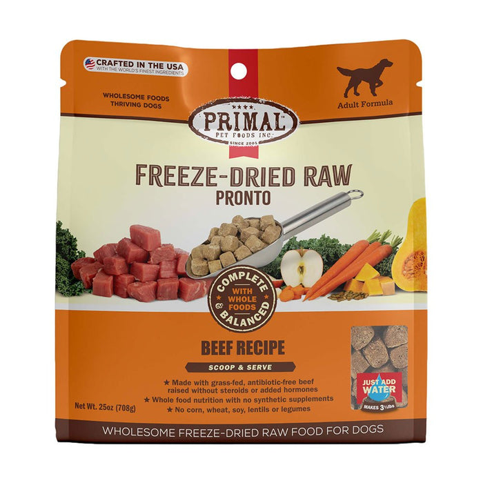 Primal Freeze-Dried Pronto Beef Formula Dog Food