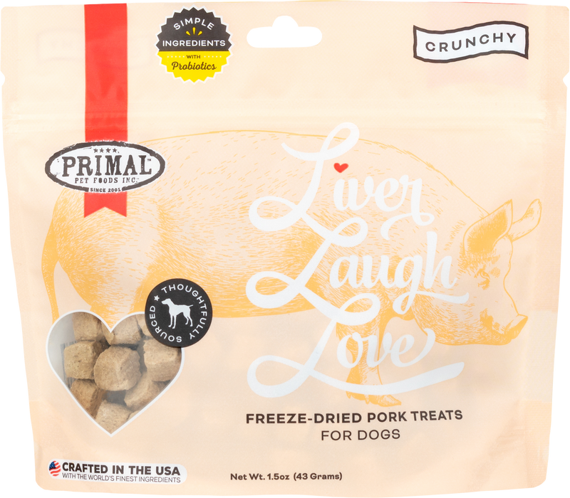 Primal Liver, Laugh, Love Freeze-Dried Pork 1.5 oz.
