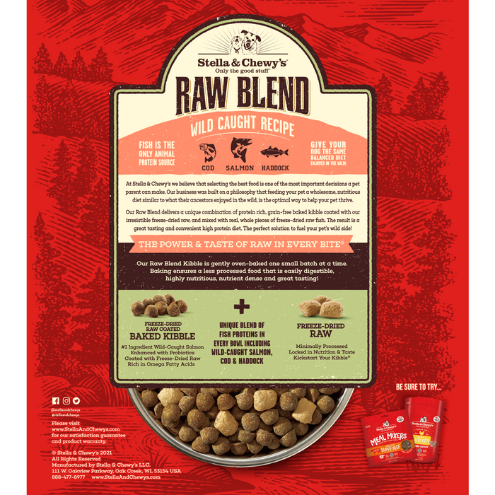 Stella & Chewy's Raw Blend Wild Caught Recipe Dog Food