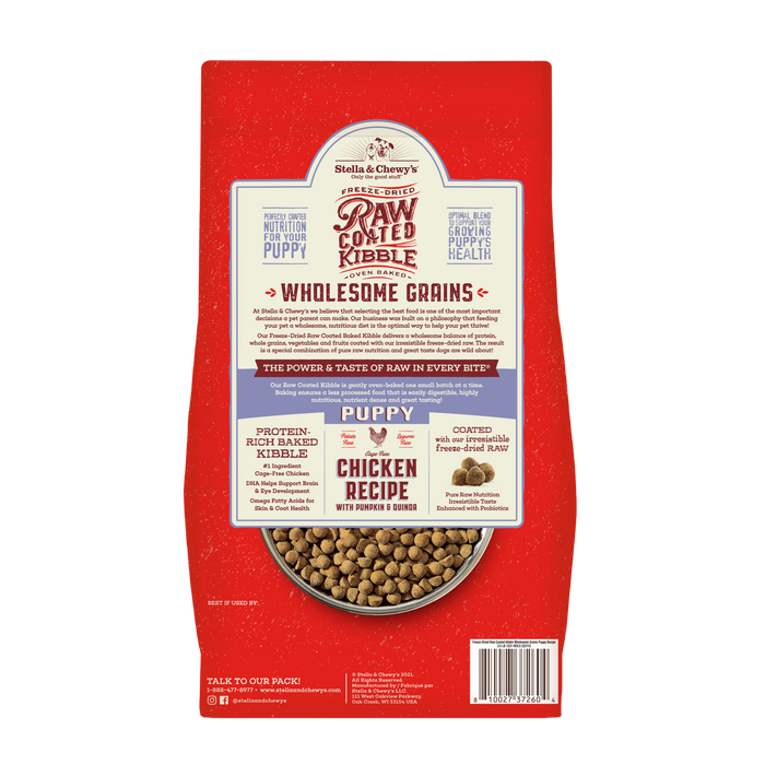 Stella & Chewy's Raw Coated Chicken & Wholesome Grains Recipe Puppy Dog Food