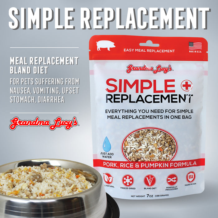 Grandma Lucy's Simple Replacement Pork, Rice & Pumpkin 7 oz. Dog Food