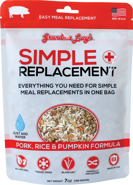 Grandma Lucy's Simple Replacement Pork, Rice & Pumpkin 7 oz. Dog Food