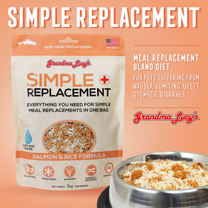 Grandma Lucy's Simple Replacement Salmon & Rice 7 oz. Dog Food
