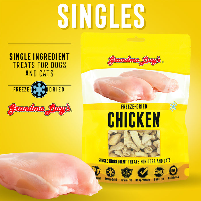Grandma Lucy's Singles Freeze-Dried Chicken 3.5 oz.