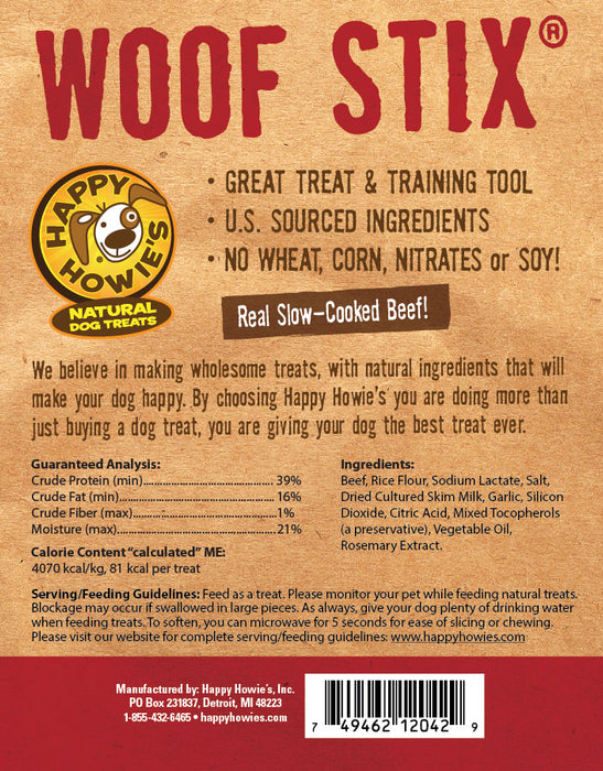 Happy Howie's Woof Stix 6 In. 4-Pack