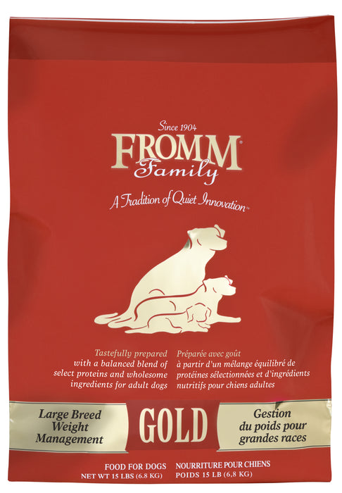 Fromm Gold Weight Management Large Breed Dog Food 15 lb.