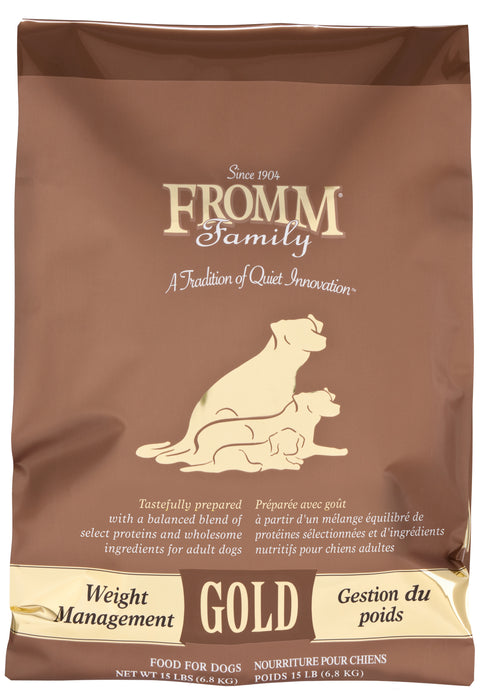 Fromm Gold Weight Management Dog Food 15 lb.