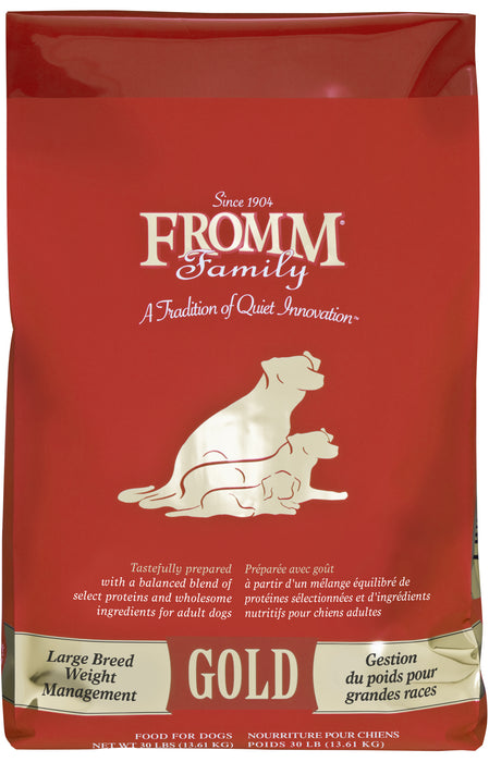 Fromm Gold Weight Management Large Breed Dog Food 30 lb.